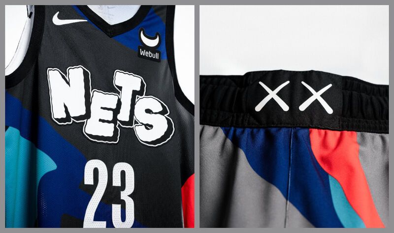 Artfully Vibrant Basketball Jerseys : brooklyn nets