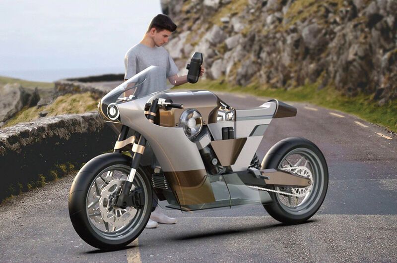 Coffee-Brewing Cafe Racer Motorcycles : conceptual Café Racer