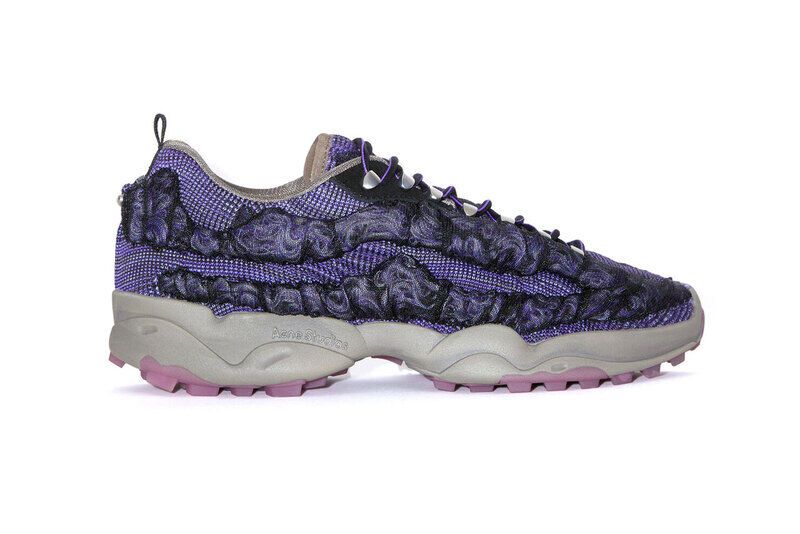 Dark Purple Knitted Sneakers