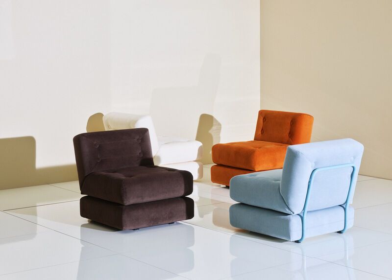 Retro Modular Vibrant Chairs