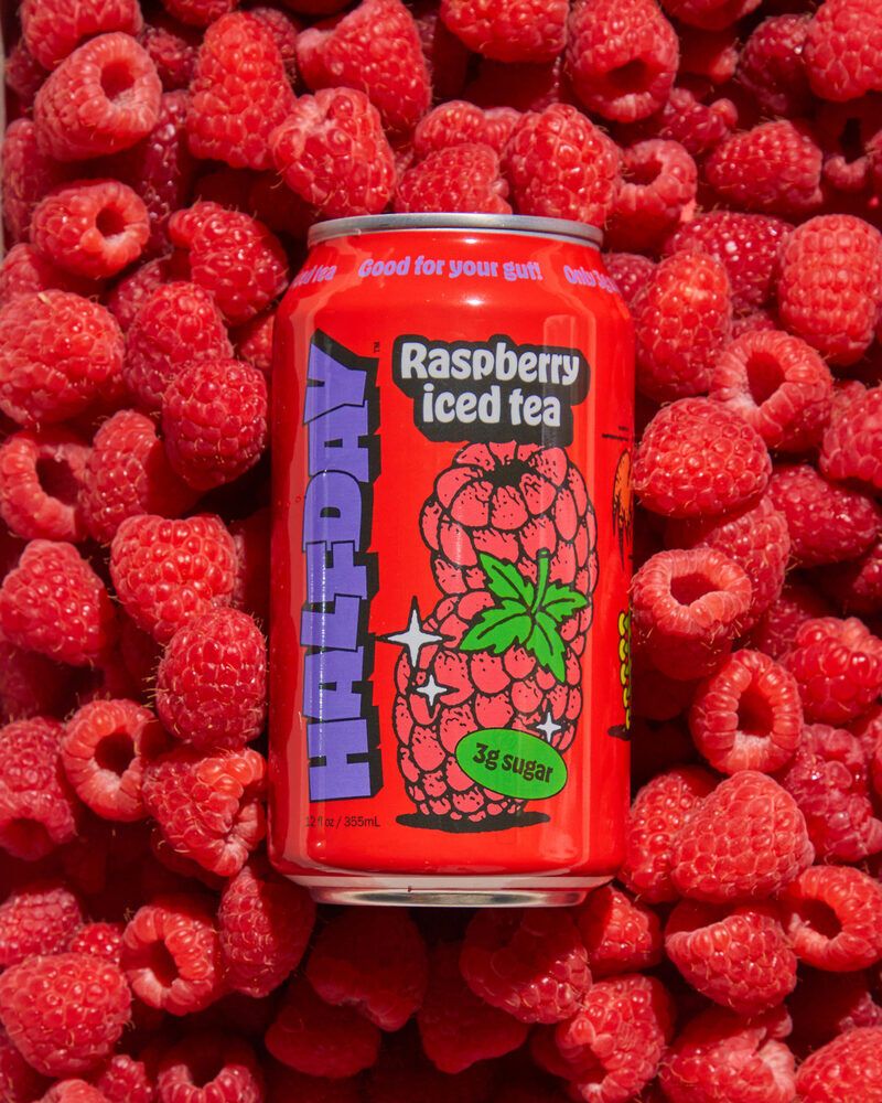 Prebiotic Gut-Friendly Raspberry Sodas