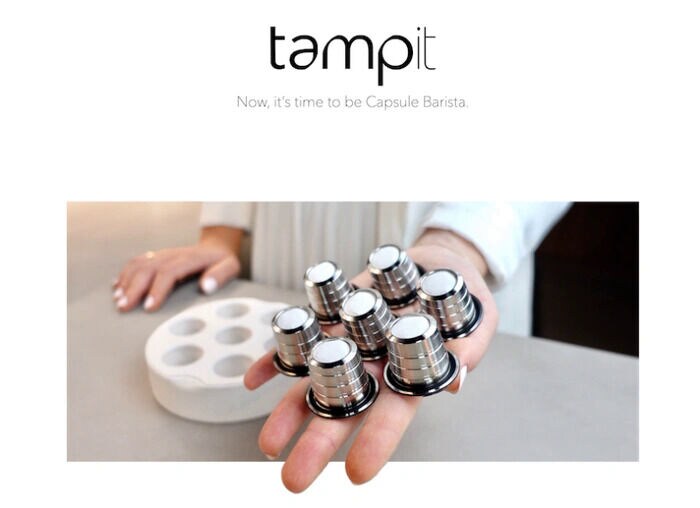 Reusable Coffee Capsule Kits : tampit capsule barista