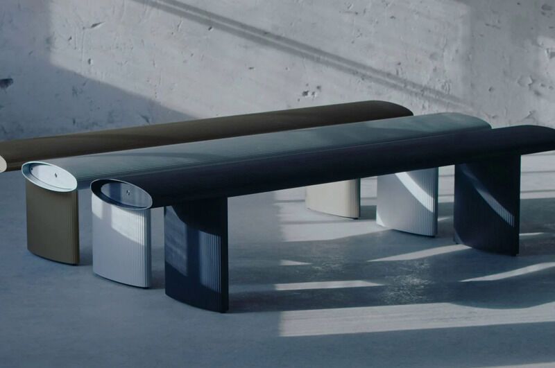 Chic Recycled Aluminum Benches