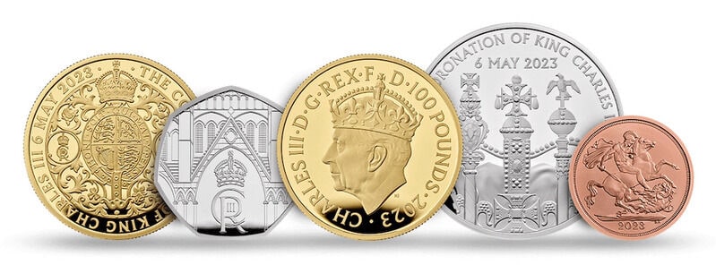 Crowned Monarchy Minted Coins