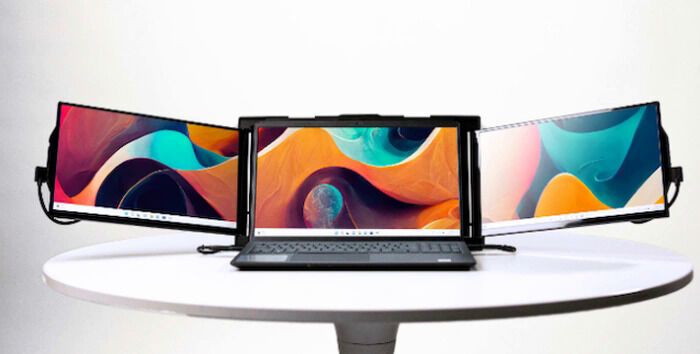 Side-Mounted Laptop Monitors