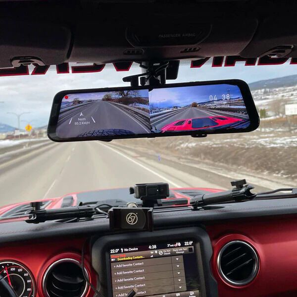 Dual-Direction Rearview Dash Cams