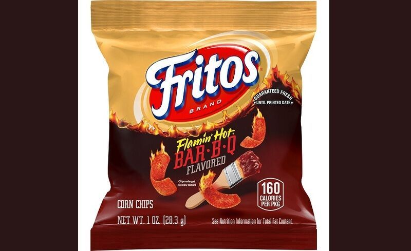 Extra-Spicy Corn Chip Snacks : Fritos Flamin’ Hot Bar-B-Q