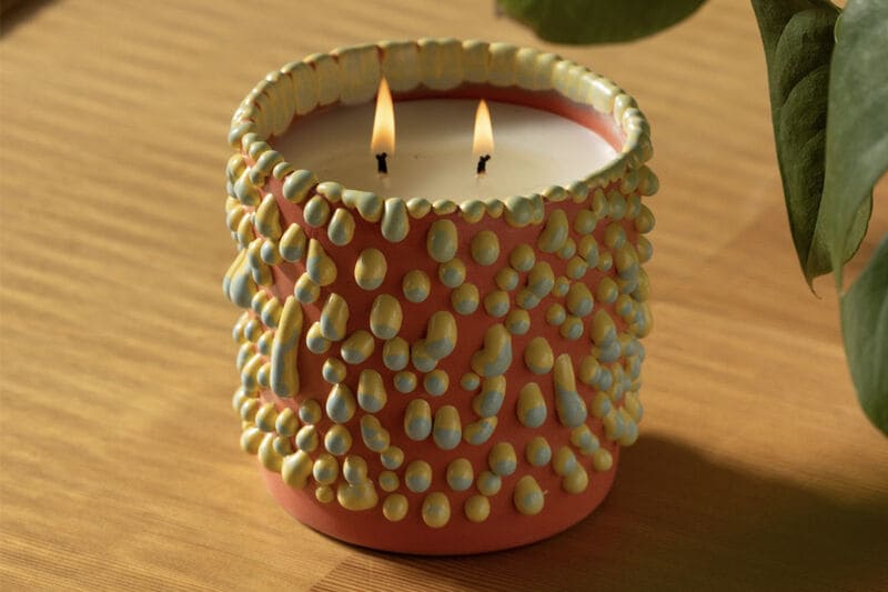 Celebrity-Designed Textured Candles