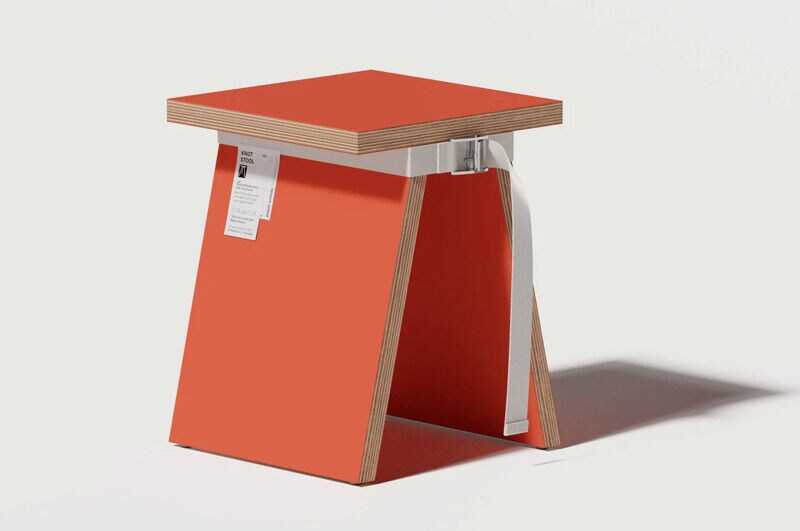 Minimal Wooden Webbed Stools