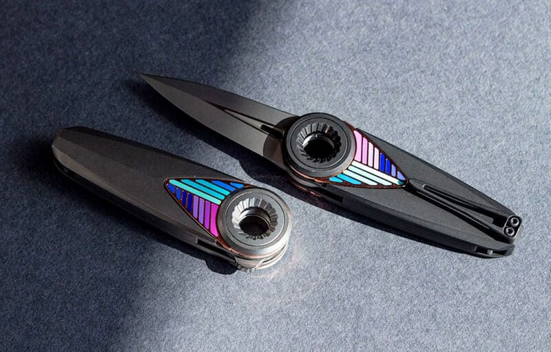 Enamel Mandala Pocket Knives