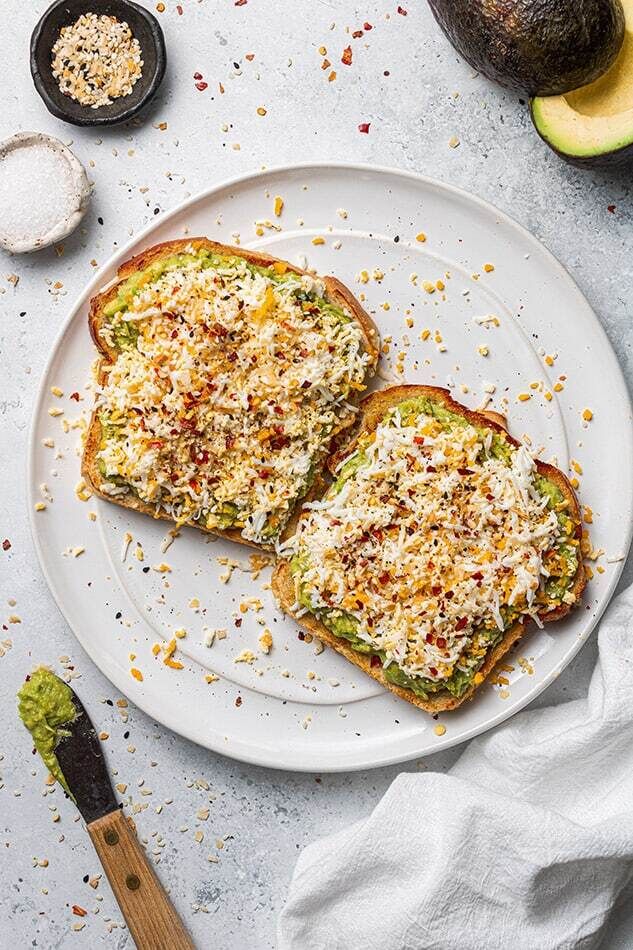 Grated Egg Toasts
