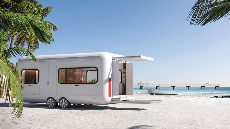 Ultra-Luxe Beach Camper Caravans