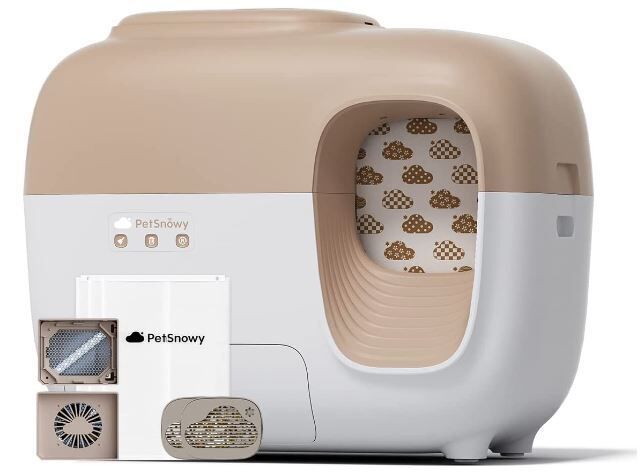 Automated Odor-Trapping Litter Boxes : PetSnowy Snow+