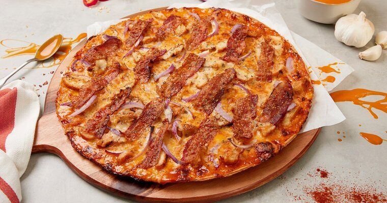 Tangy Bacon Strip Pizzas