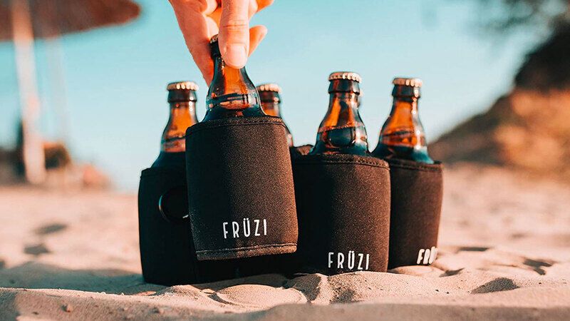 This 6 pack beer and soda can holder is the ultimate party, camping an –