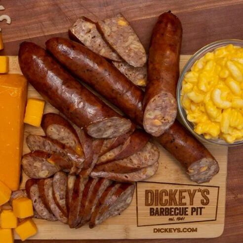 Cheesy Macaroni-Infused Sausages
