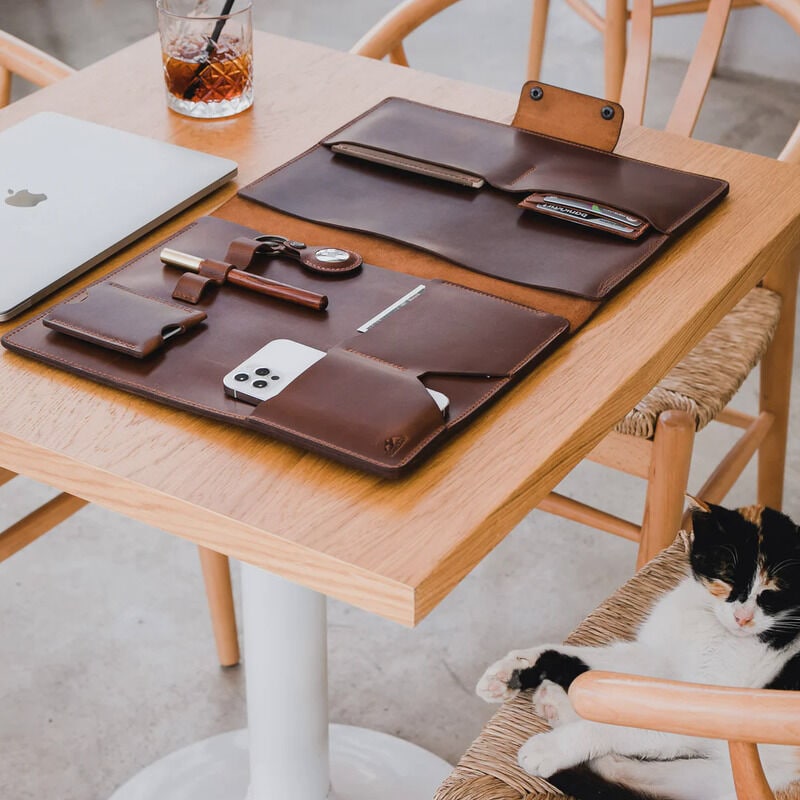 Luxe Leather Laptop Organizers