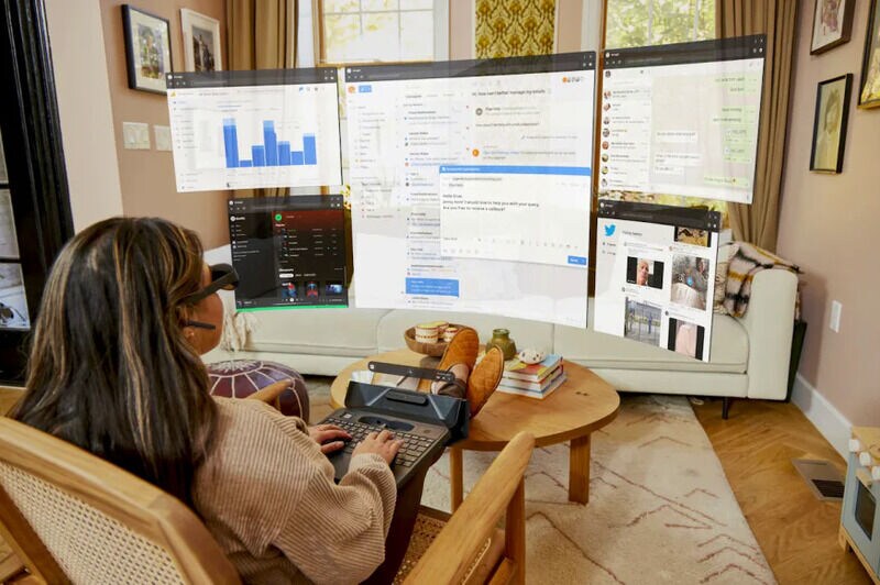 Augmented Reality Projection Laptops : spacetop Augmented Reality Projection Laptops : spacetop