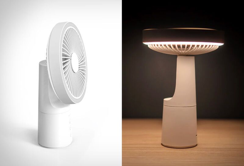 Lamp-Equipped Fan Designs