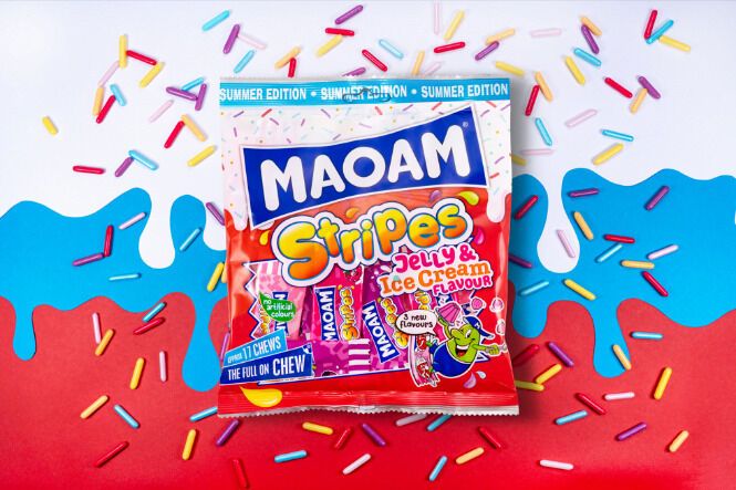 Nostalgic Summertime Candy Products : MAOAM Stripes Jelly & Ice Cream