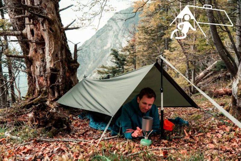 Multipurpose Camping Shelters - The 'Nomad Cape' Serves As a Hammock, Groundsheet, Poncho &amp; Shelter (TrendHunter.com)