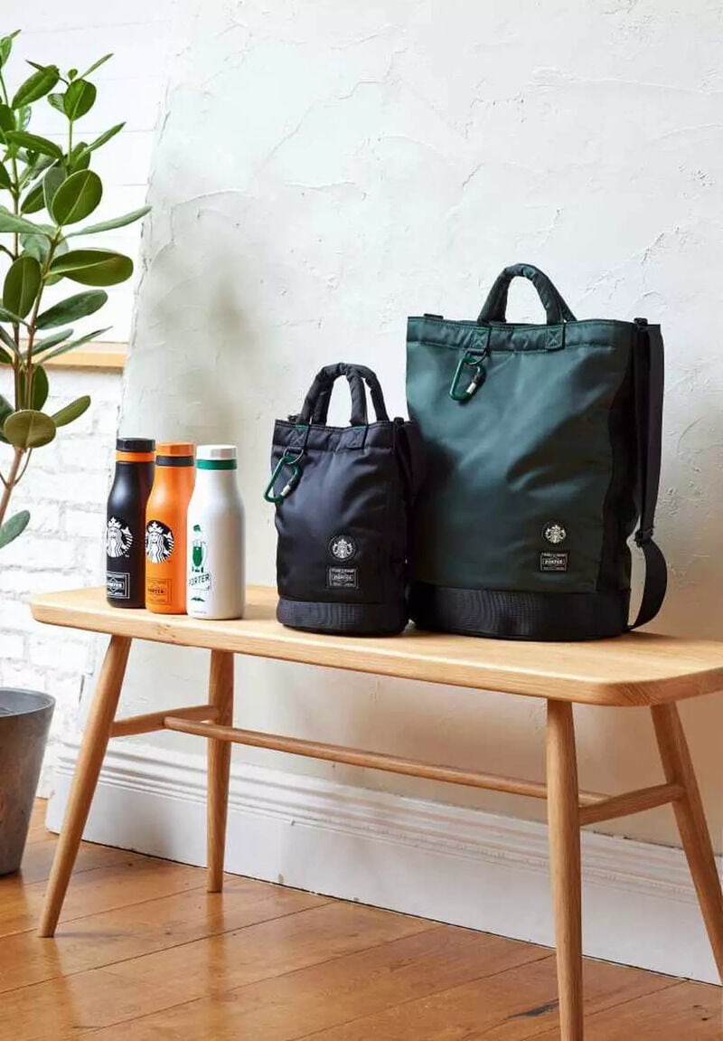 PORTER Starbucks Drum Bag L ポーター スターバックス STARBUCKS x