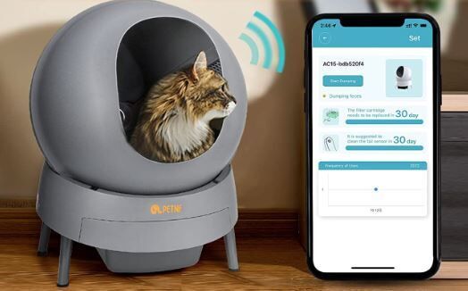 App-Connected Litter Boxes