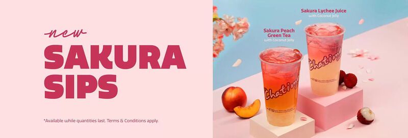 Sakura-Flavored Iced Teas