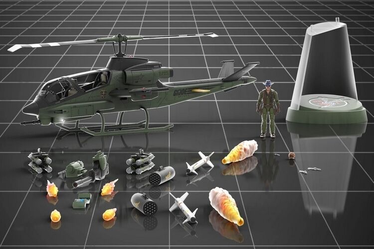 Detailed Action Figure Helicopters