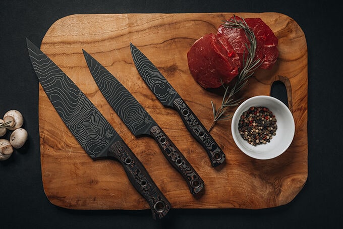 Volcanic Topography Knives