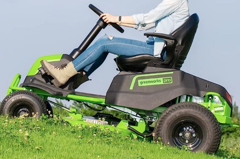 Ridable Battery-Powered Lawnmowers