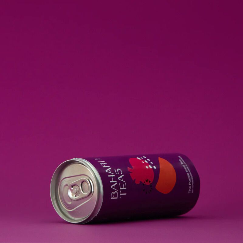 Canned Purple Iced Teas