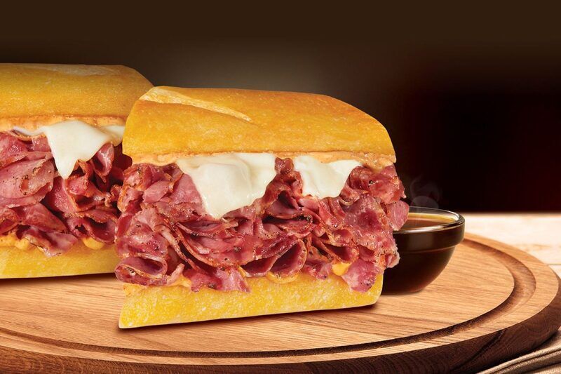 Dippable Hot Pastrami Sandwiches