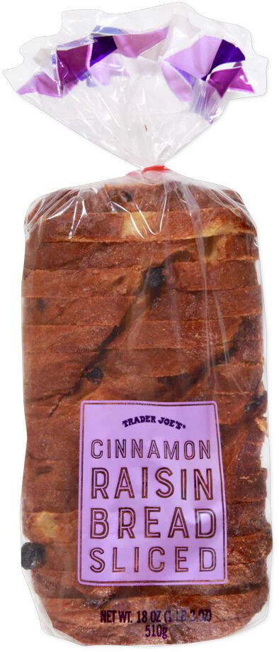 Sliced Cinnamon Raisin Breads