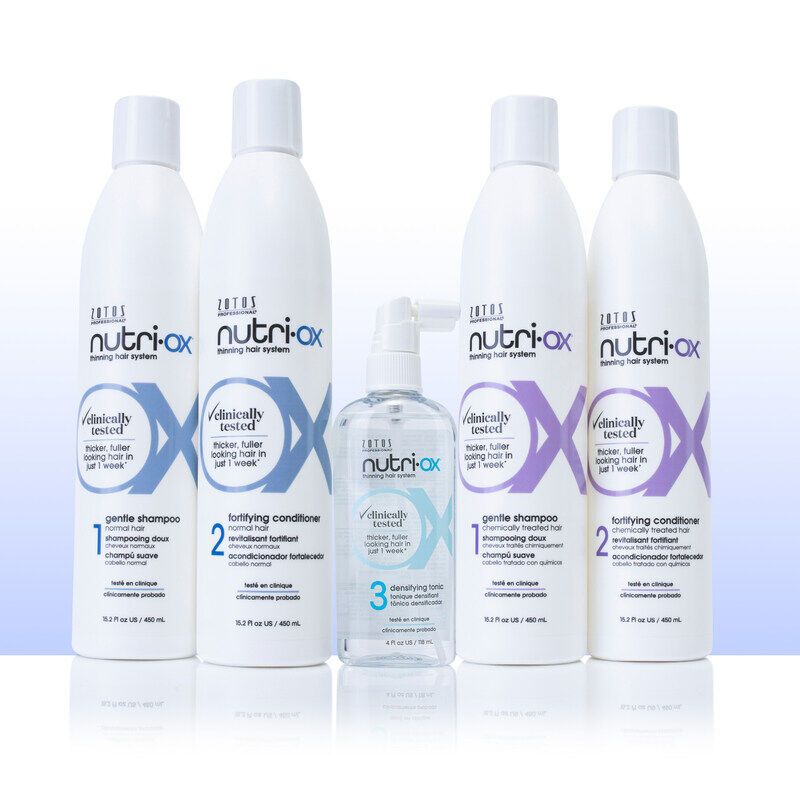 Three-Step Hair-Thickening Systems