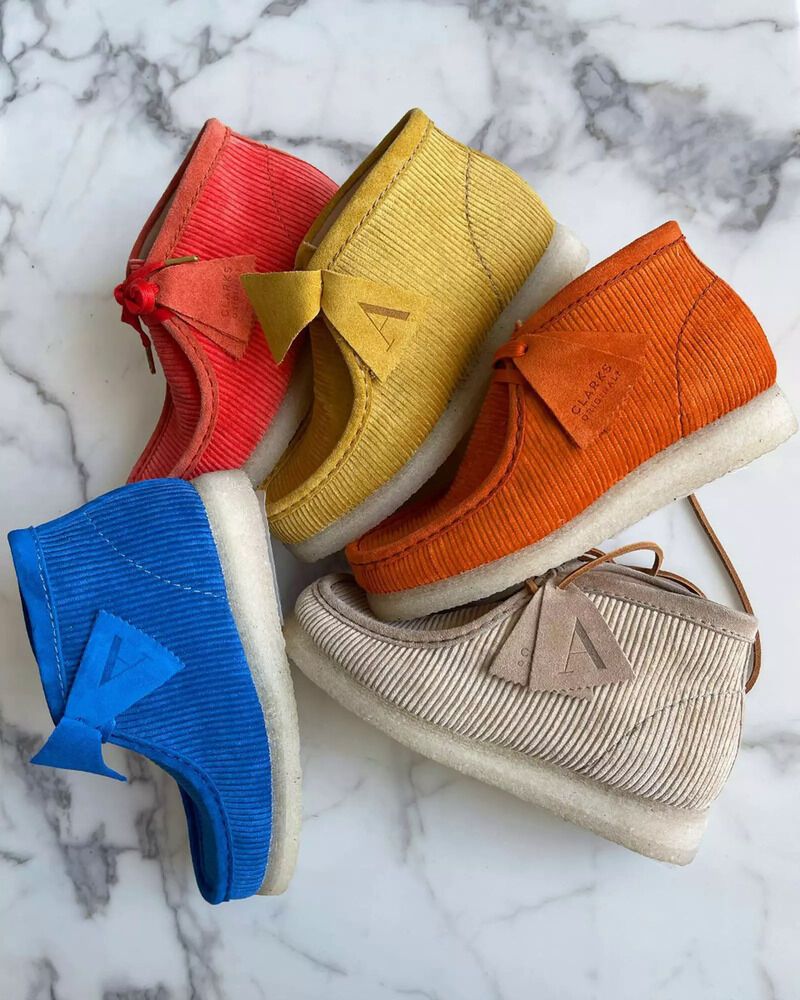 Colorful Corduroy Collaborative Footwear