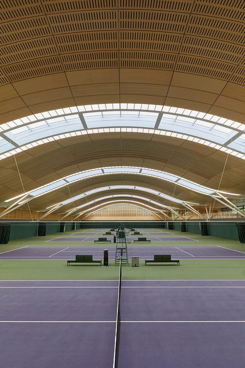 Racket-Inspired Tennis Centers