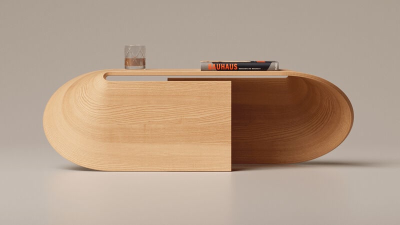 Curvaceous Bench-Style Coffee Tables