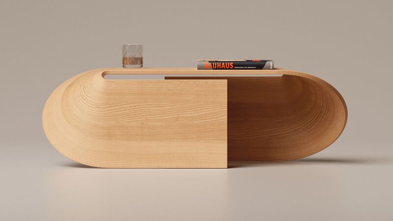 Curvaceous Bench-Style Coffee Tables
