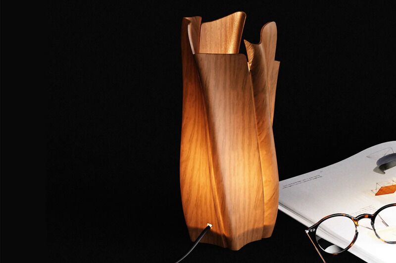 Serene Wooden Dynamic Lamps
