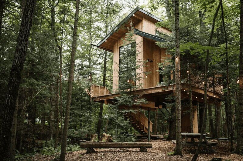 Solar Powered Luxe Treehouses