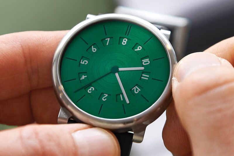 Emerald-Toned Titanium Watches