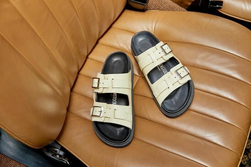 Luxurious Buckled Slip-On Sandals