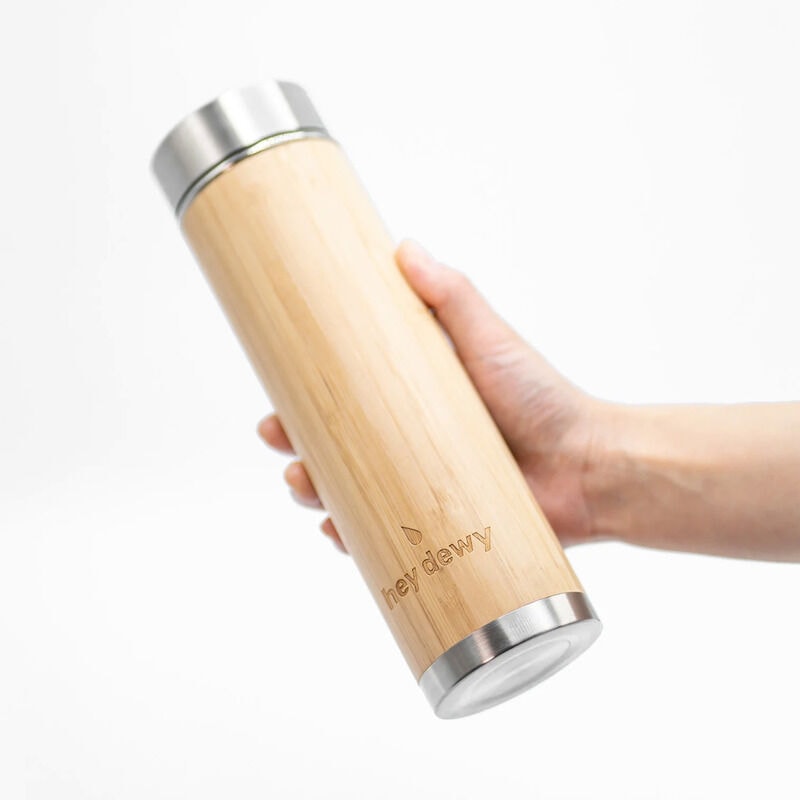 Bamboo water outlet bottle