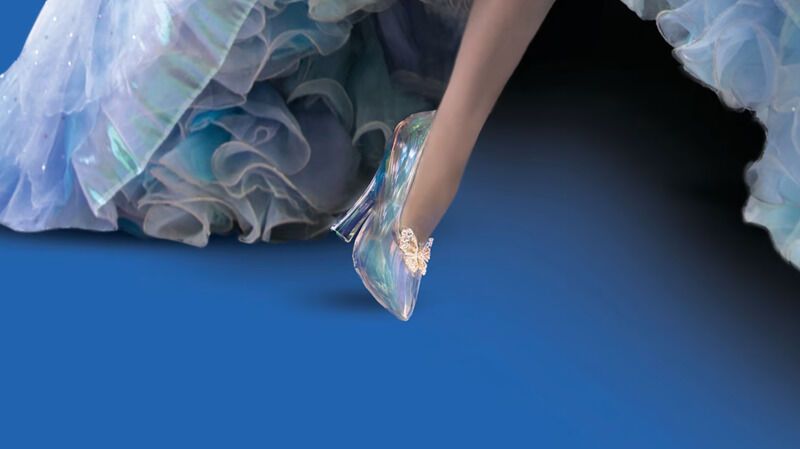 NEW Cinderella Crystal Glass Slipper Disney Princess Wedding