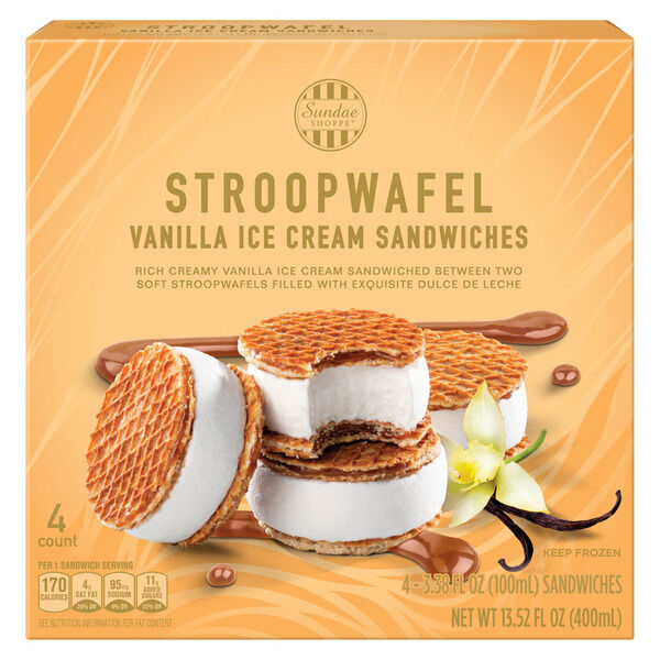 Stroopwafel Ice Cream Sandwiches Stroopwafel Ice Cream Sandwich   Stroopwafel Ice Cream Sandwich 