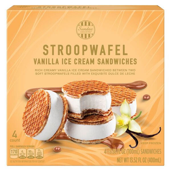 Stroopwafel Ice Cream Sandwiches