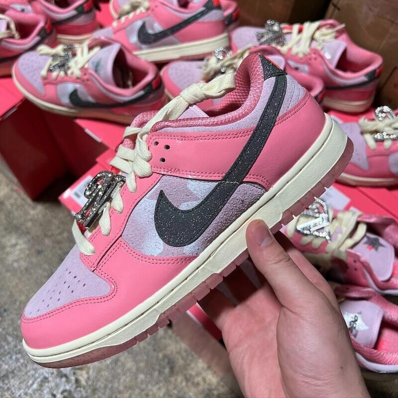 Sparkling Pink Skate Sneakers
