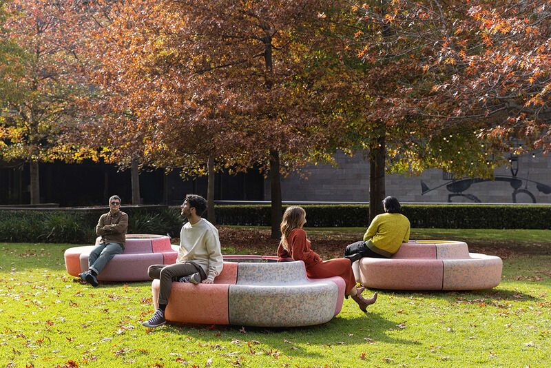Rotating Solar Powered Benches