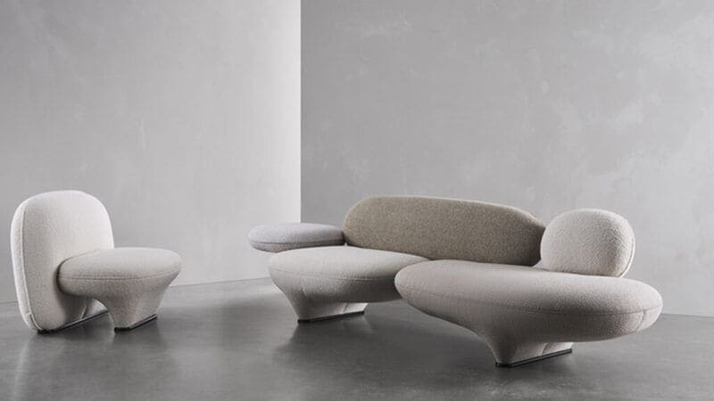 Stacked Pebble-Like Furniture